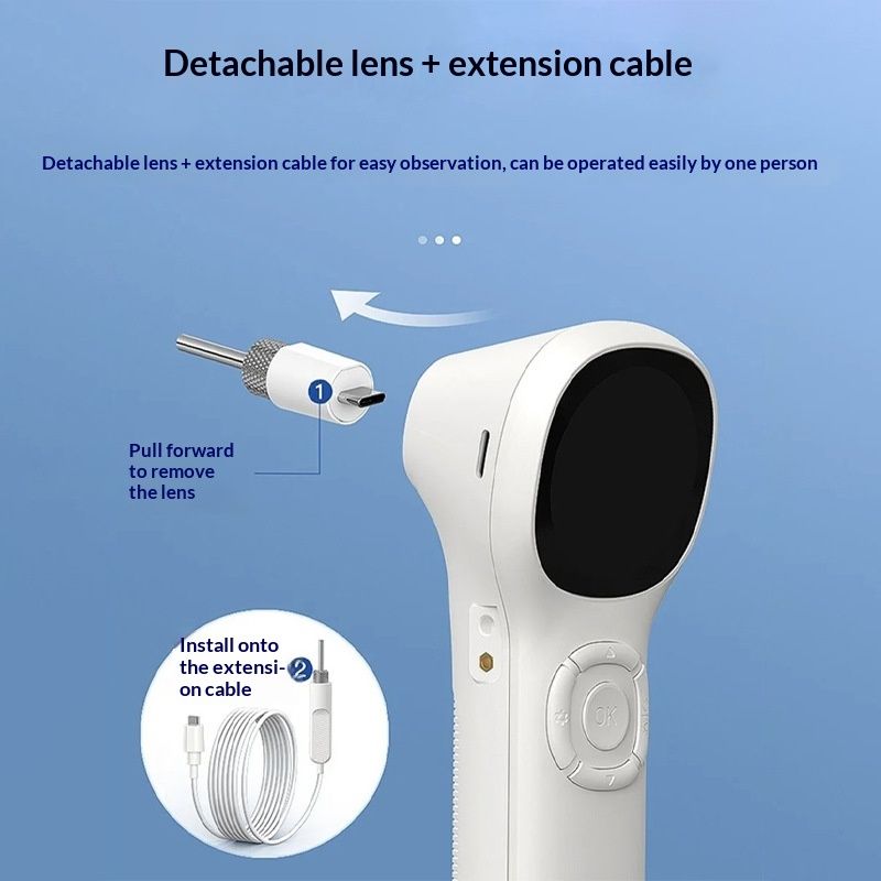 Digital Smart Otoscope With Magnification And A Detachable Extension