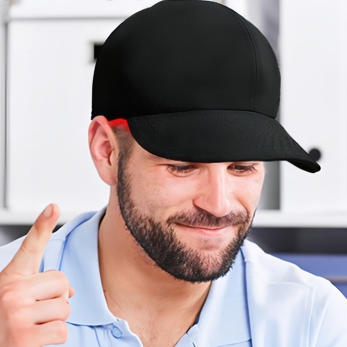 Infrared Peaked Cap Hair Growth And Hair Care