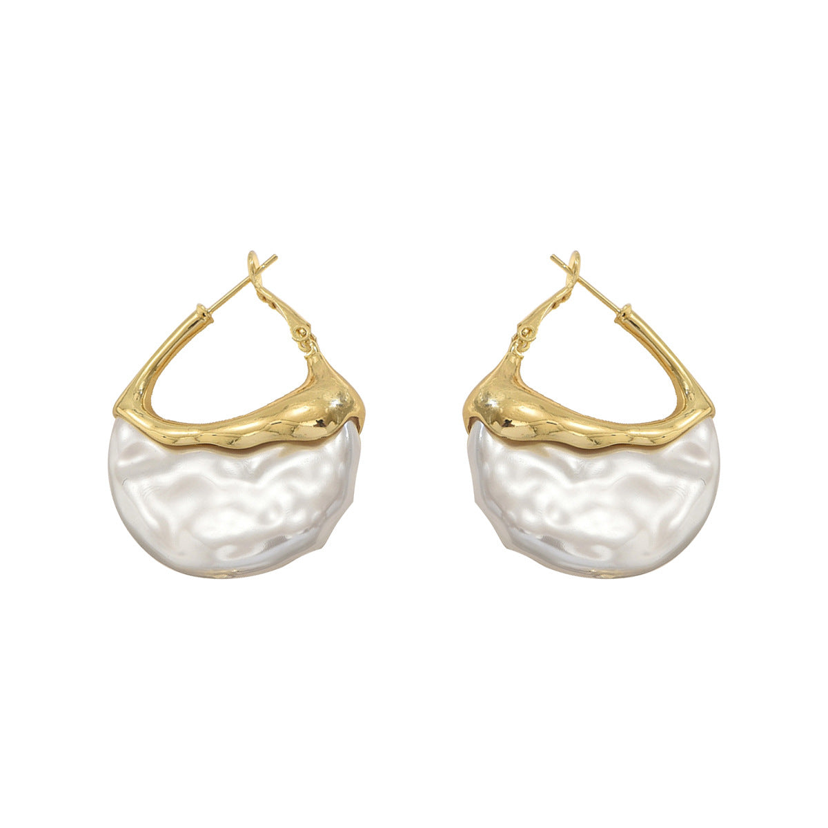 Cross-Border Fashion European American Jewelry, Niche Light Luxury Earrings Inlaid Pearls, Elegant Versatile Premium Ear Jewelry For Women