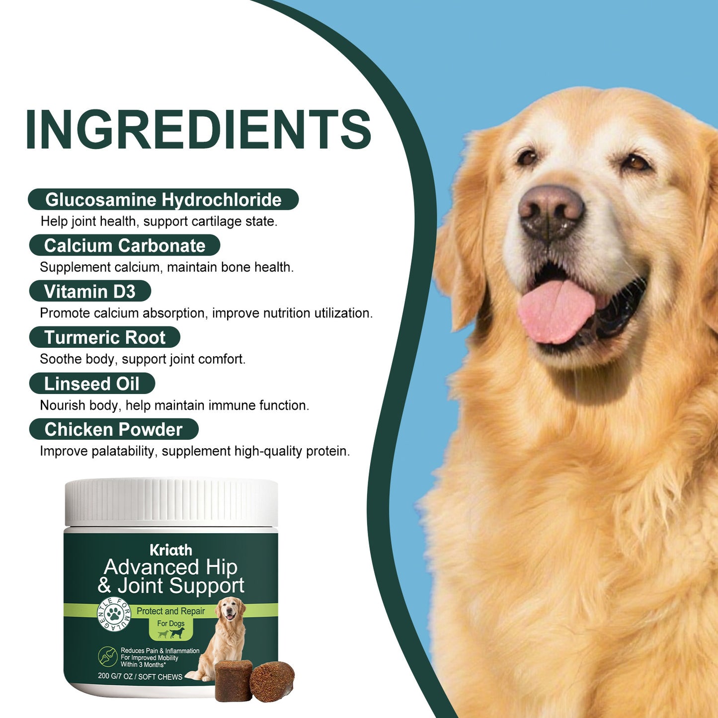 Daily Joint Care Chewable Tablets For Pets