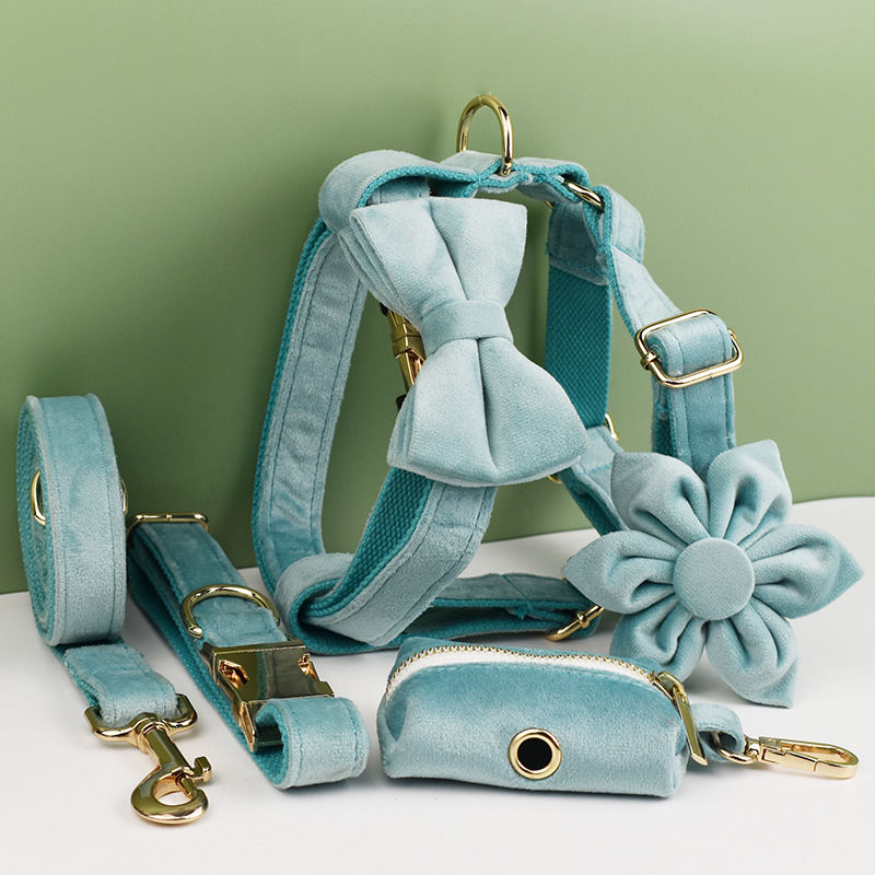 Lake Green New-Style Dog Pet Collar And Leash