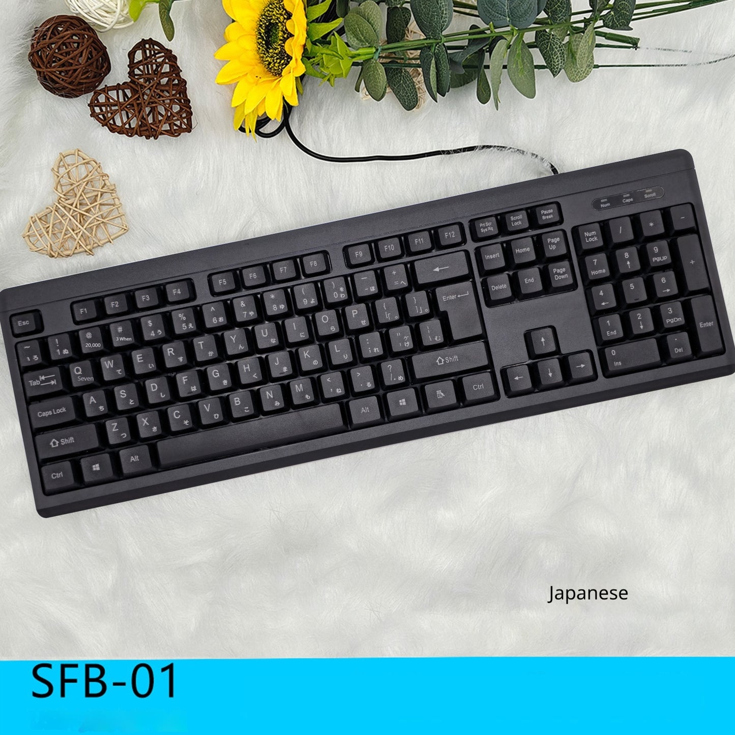Office Desktop Wired Membrane Keyboard