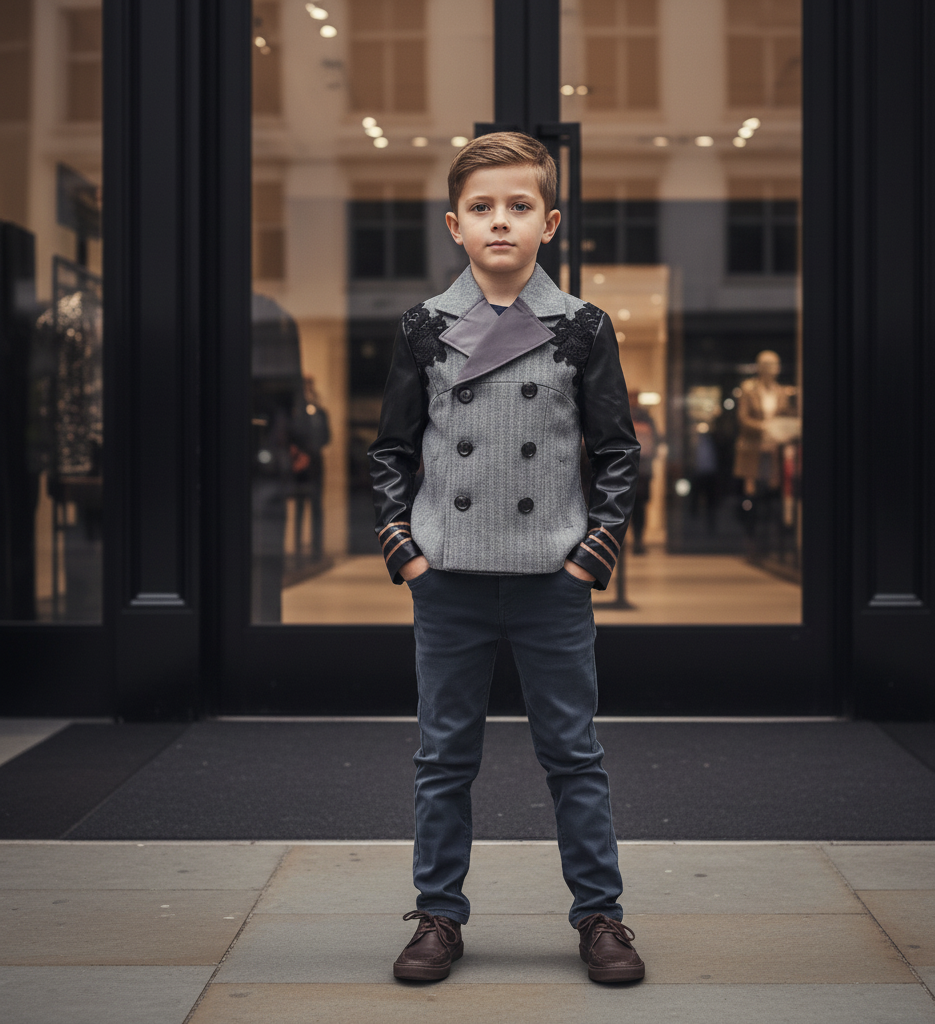 Boys Smart Blazer Jacket Kids Formal School Coat Casual Suit 4-14Y