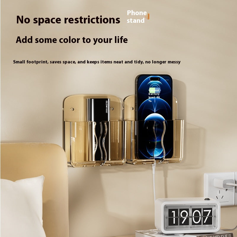 Adhesive Mobile Charging Bracket Bedroom No Punching On Walls