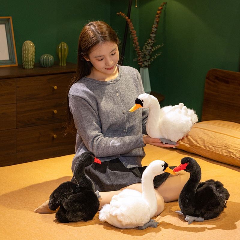 Fashion Cartoon Black Swan Doll Plush Toys