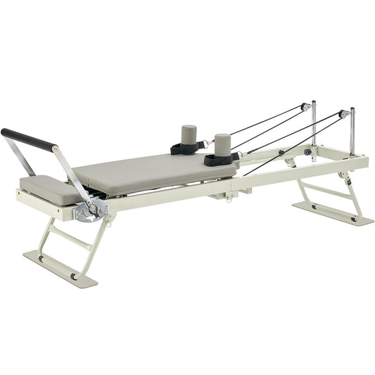 Foldable Pilates Reformer, Pilates Workout Machine For Home Gym Studio Use, Pilates Bed With Dual Resistance- Spring & Cord, Reformer Set For Advanced Users And Beginners, Up To 400 LBS
