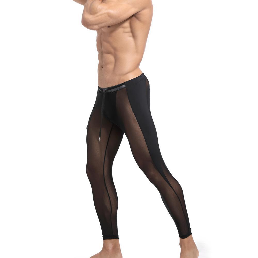 Men's Mesh Breathable Fitness Training Tight Cycling Pants