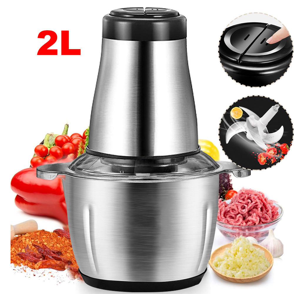 2L Electric Meat Grinder Mincer Mixer Blender Food Chopper Processor Blender UK