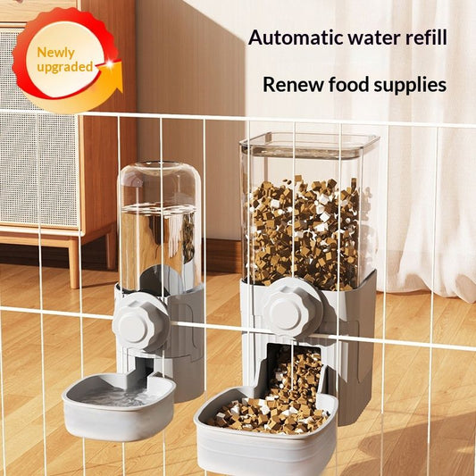 Portable Hanging Automatic Cat Water And Food Dispenser