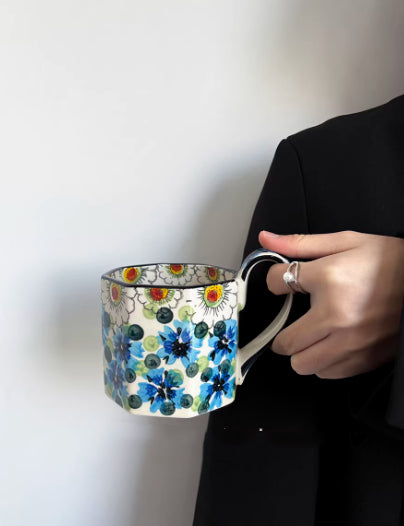 High-End Mug Hand-Painted Blueberry Ceramic Water Coffee Cup Gift For Guests Niche Present