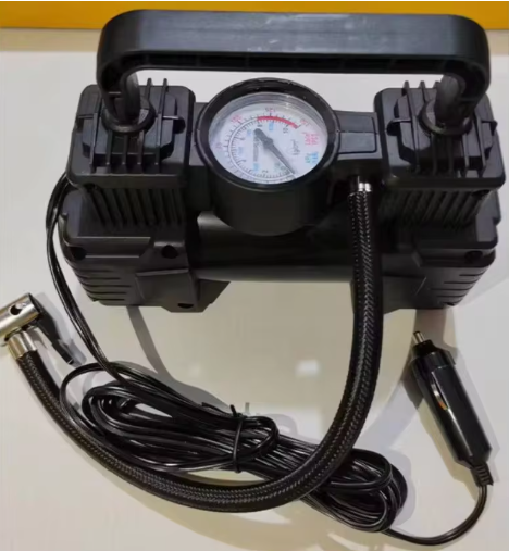 12V 150PSI Car Bicycle Motorcycle Electric Tire Inflator Air Pump Air Compressor Dual Cylinder Inflatable Tools With LED Light