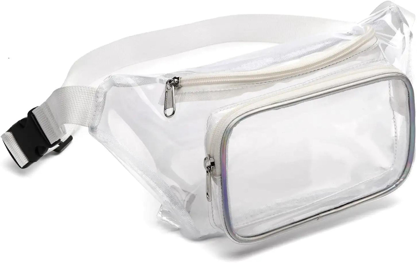 Eco-friendly Transparent PVC Waist Bag Outdoor Sports Crossbody Bag