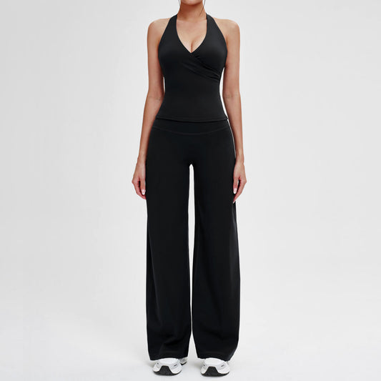 Yoga Fitness Top And Pants Womens Workout Set