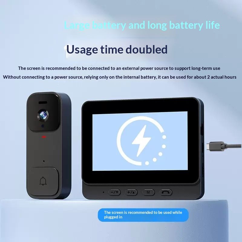 X7 Smart Video Doorbell For Home With Display Wireless Intercom