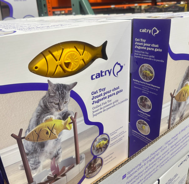 Cat Food Dispenser For Cats To Relieve Boredom, Play With Cats, Pet Supplies,Grilled Fish Styling Gifts