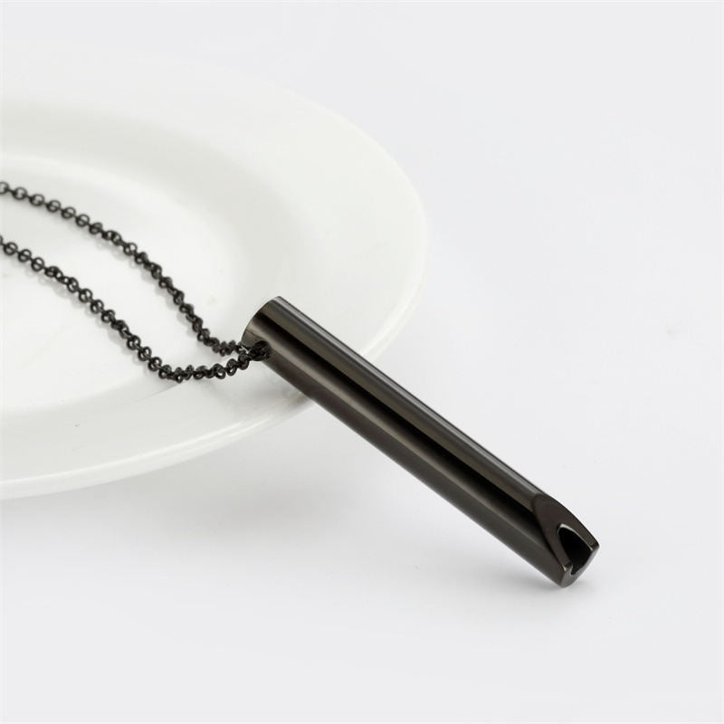 Stress-relieving Yoga Whistle Pendant Necklace