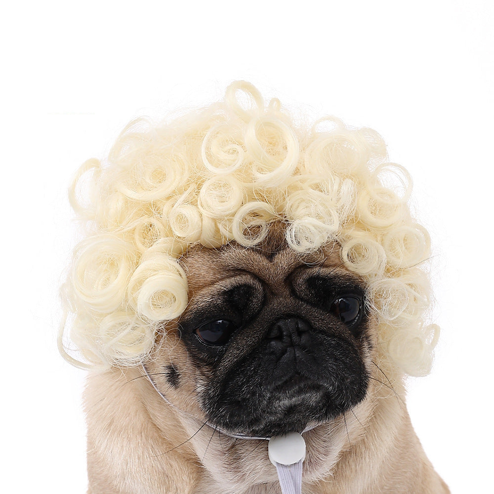 Halloween Pet Wig For Curly Or Straight Hair