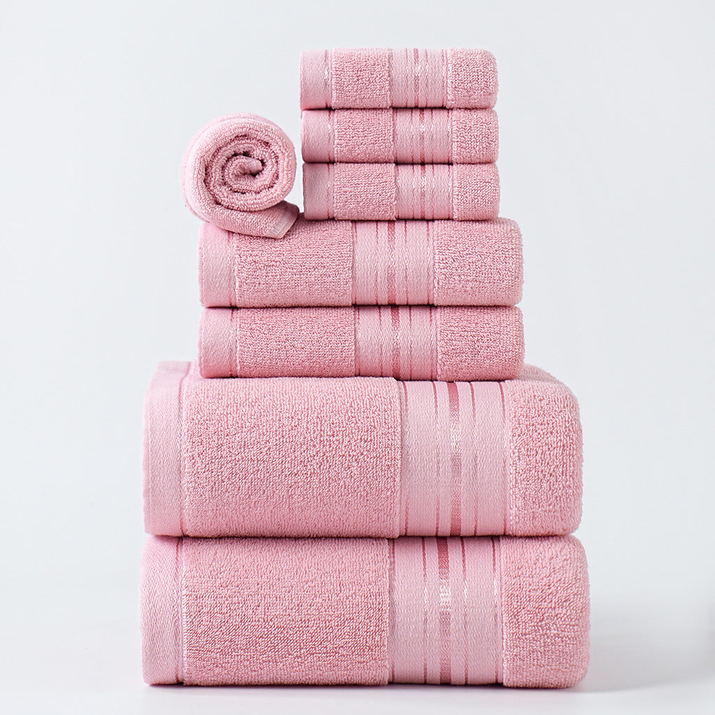 Pure Cotton Bath Towels For Home Use  Absorbent Towel Set For Adults