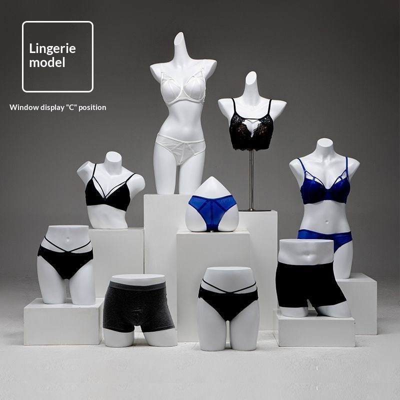 Underwear Model Display Stand Male And Female Half-body Mannequins