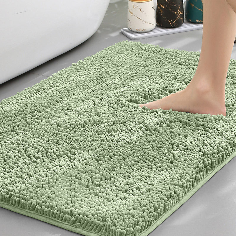 Bathroom Floor Mat, Bath Entrance Water-absorbent Carpet, Chenille Anti-slip Foot Pad