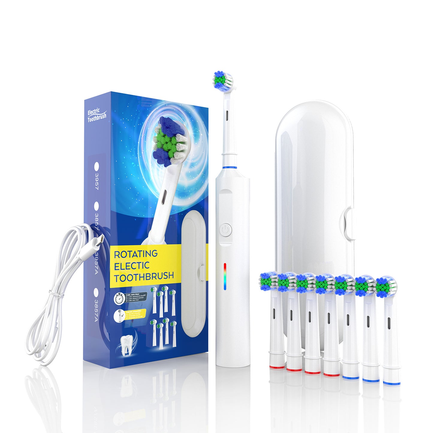 Smart Rotating Electric Toothbrush Rechargeable Model