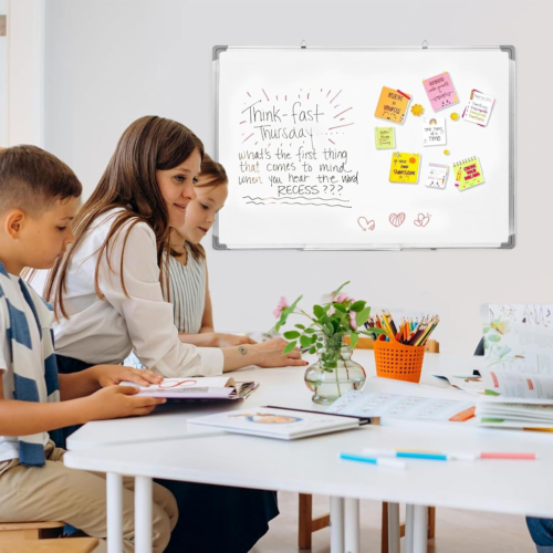 MAGNETIC WHITEBOARD SMALL LARGE WHITE BOARD DRY WIPE NOTICE OFFICE SCHOOL HOME