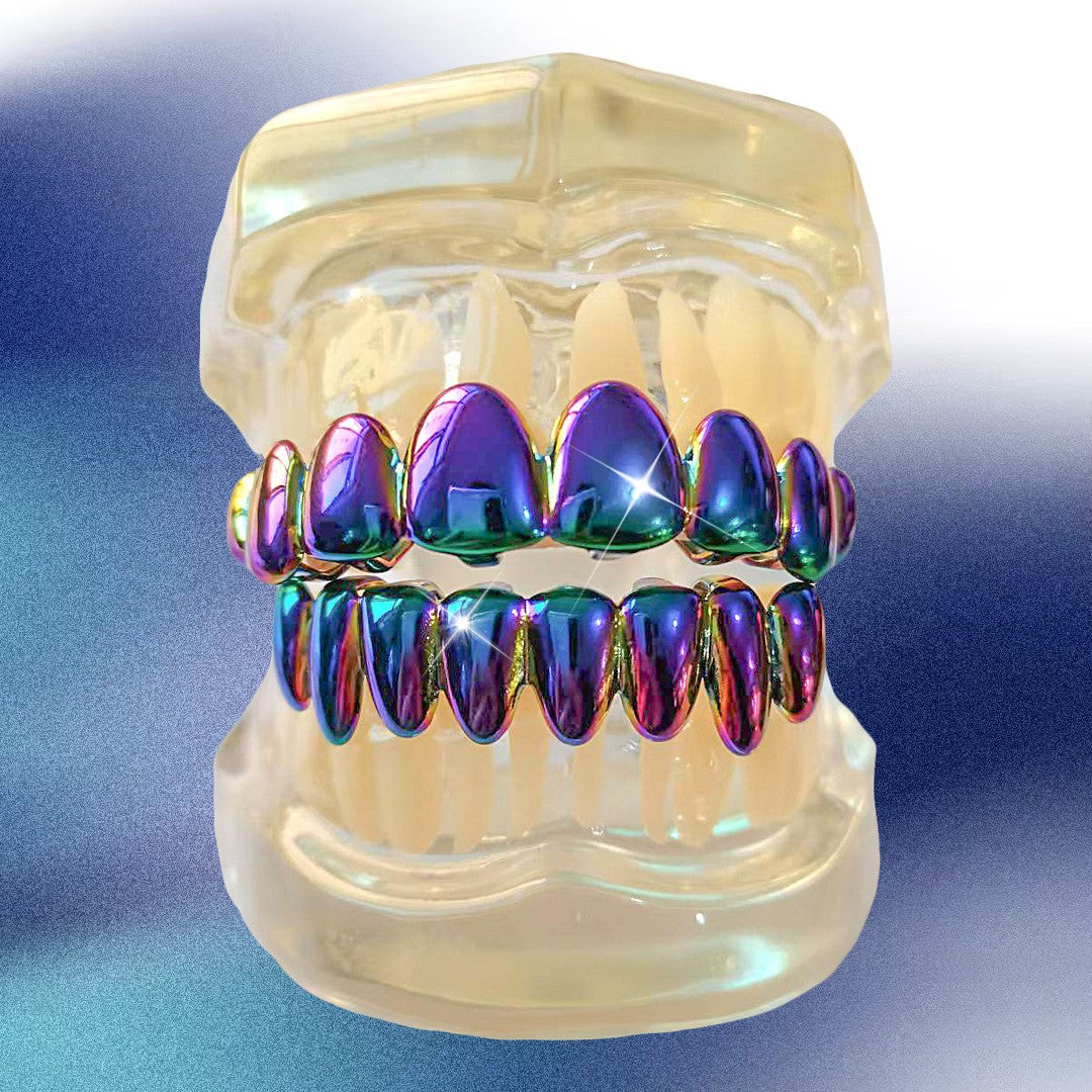 Color-Gradient Gold-Plated Hip-Hop Unisex Fashion Tooth Guard