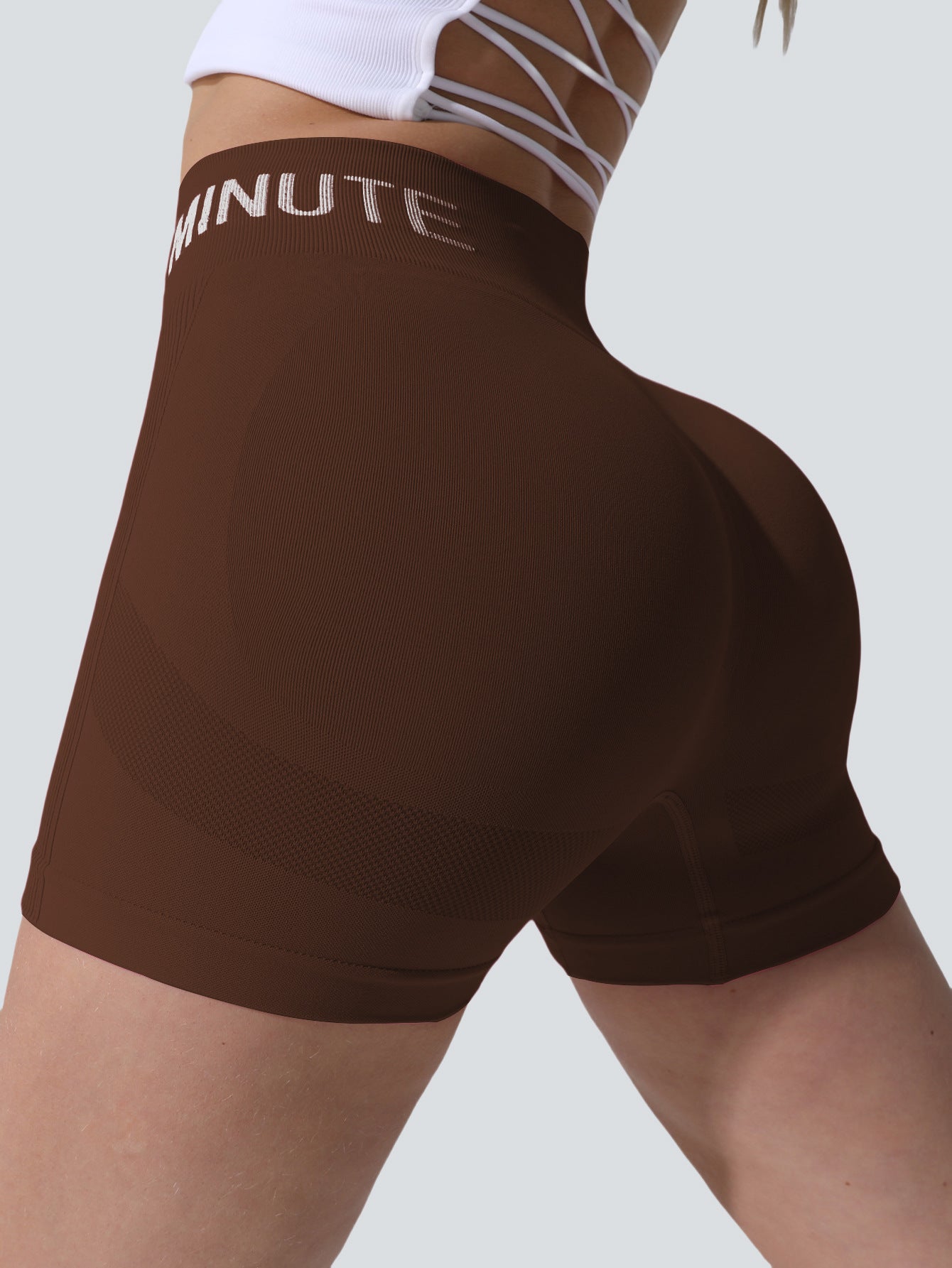 Women's Summer 3-Inch High-Waisted Butt-Lifting Yoga Shorts, Seamless Bare-Skin Feel Quick-Dry Tight Fitness & Running Shorts