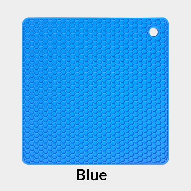 Insulated Silicone Honeycomb Mat Square Kitchen Placemat