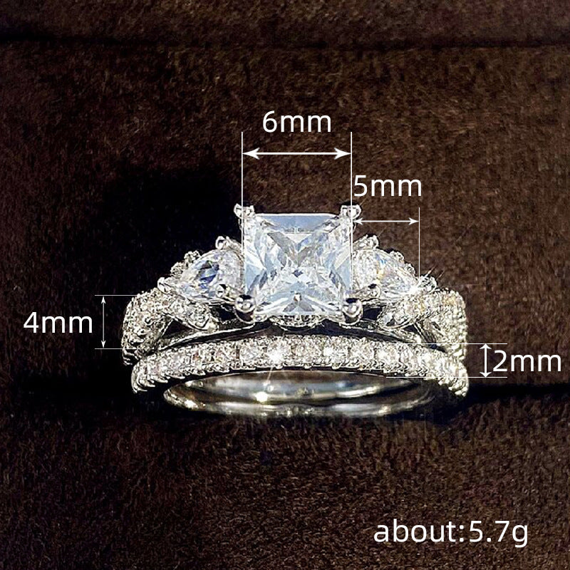High-end Square Fashion Statement Ring