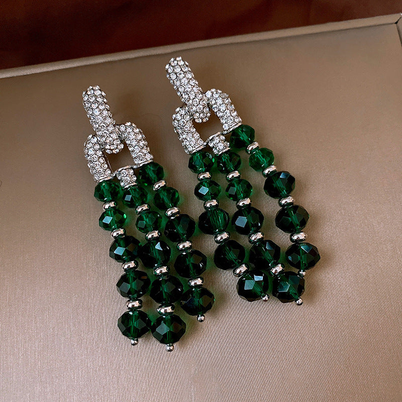 Head Turning Retro CZ Earrings Women Exaggerated Zirconia Vintage Fashion Jewelry