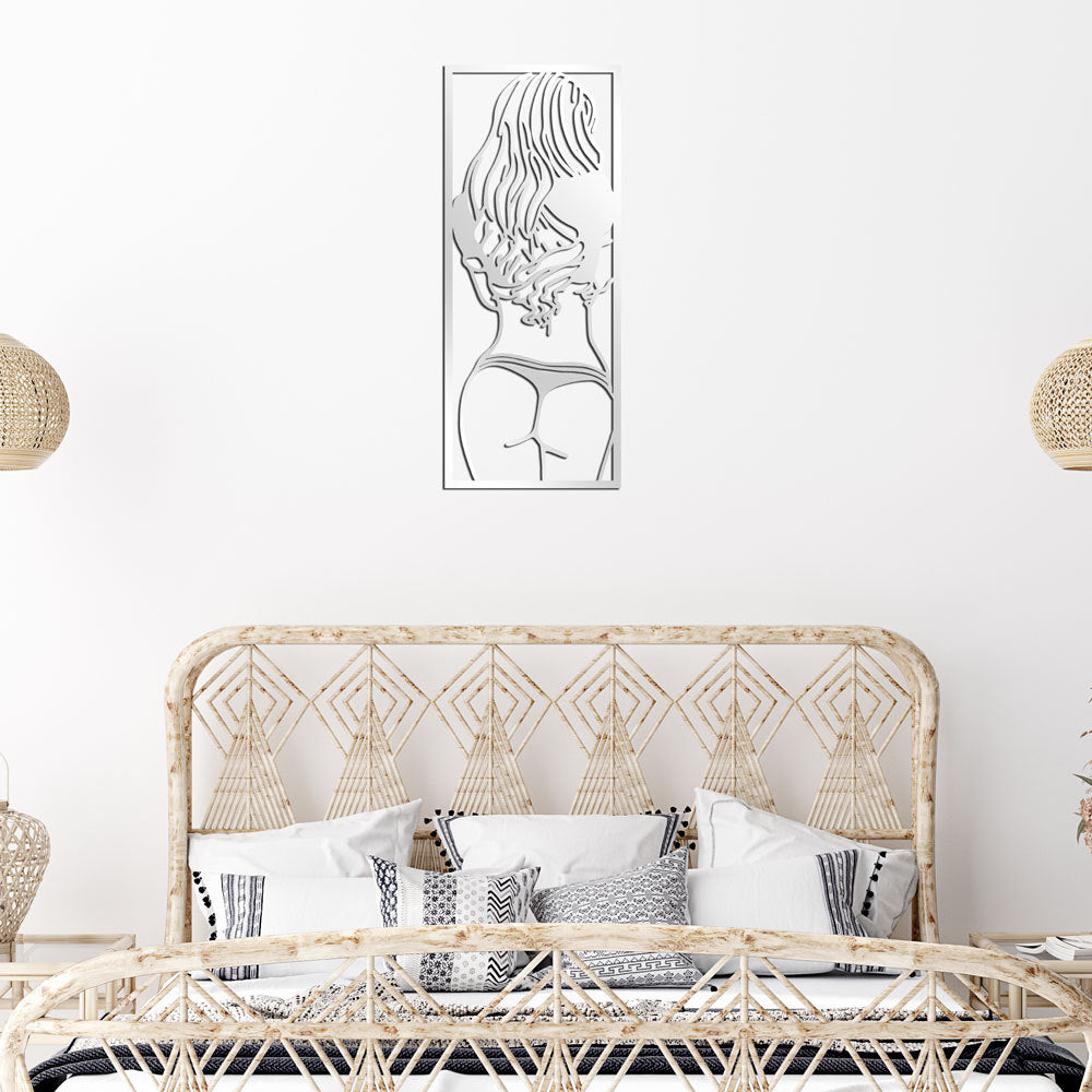 3D Line Beauty Acrylic Mirror Decorative Wall Sticker