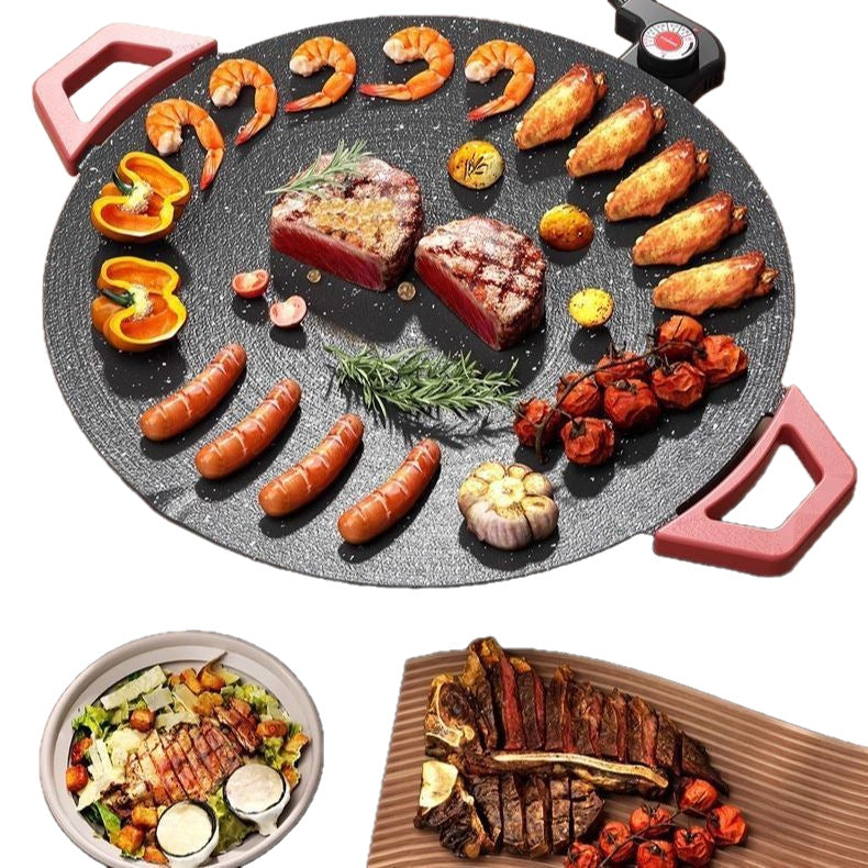 Smoke-free Korean-style Barbecue Griddle For Home Useperfect For Grilling Meat On A Hot Plate