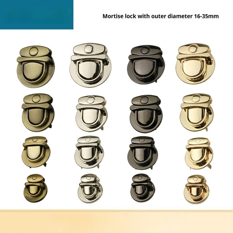 Handbag Hardware Accessories Zinc Alloy Suitcase Mortise Lock Lock Duckbill Lock