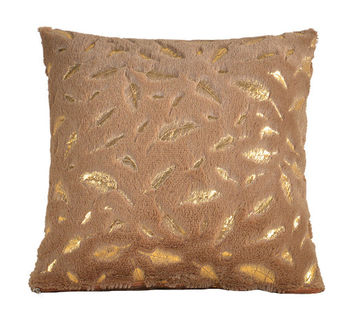 Short-pile Gold-stamped Gift Cushion For The Sofa