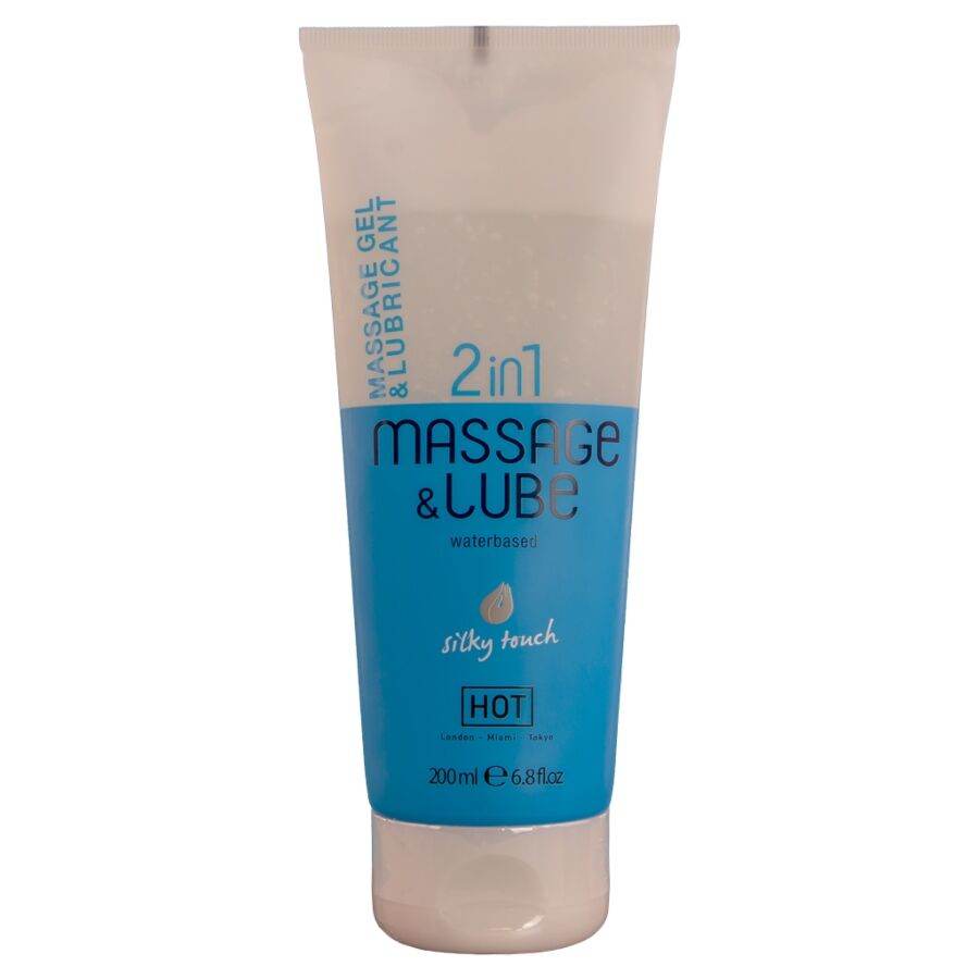 HOT - MASSAGE GLIDE GEL 2IN1 SILKY TOUCH 200 ML