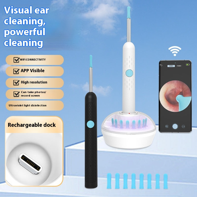 Visual Earpick With Charging Base HD Intelligent Luminous