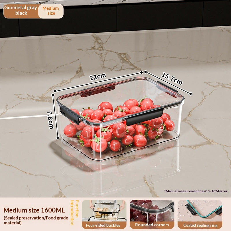 Refrigerator Fresh-keeping Container Large-capacity Transparent Freezer Food Storage Box