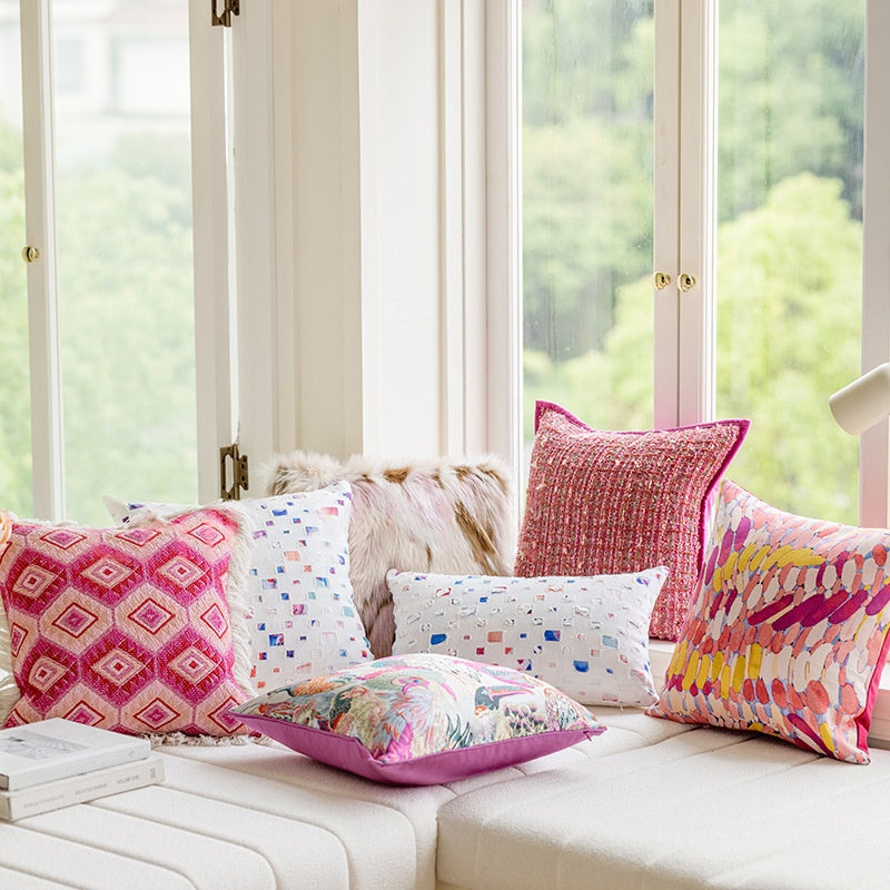 American-style Yarn-dyed Jacquard Minimalist Model Room Showroom Decor