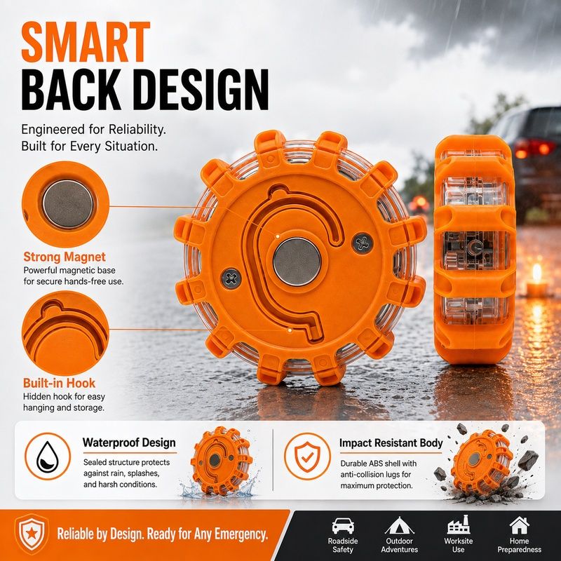 HB 328 LED Warning Light AAA Battery Powered Roadside Emergency Safety Lamp OEM Car Accessories