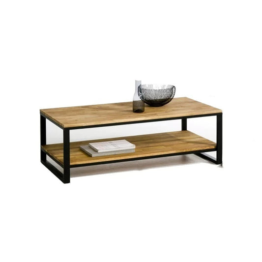 Simple Coffee Table For Office Living Room Double Layer
