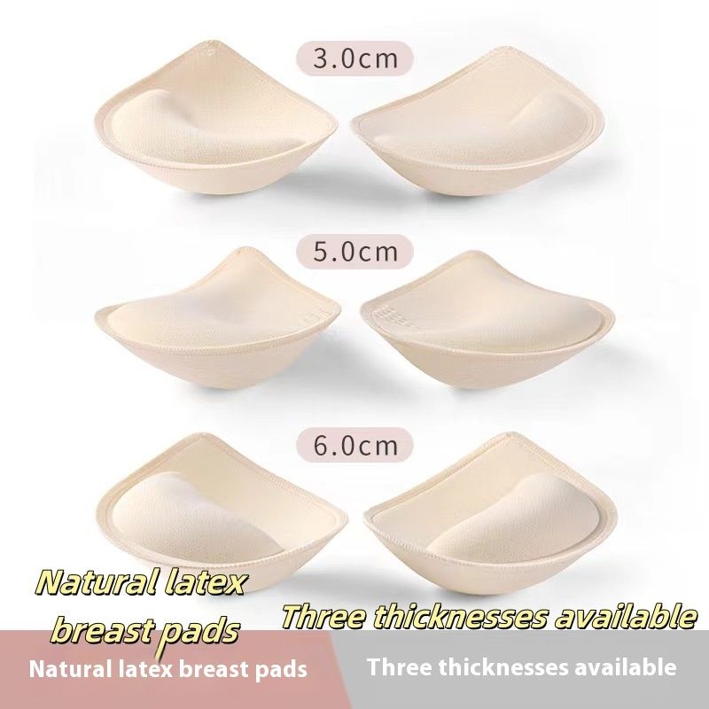 Split Chest Pad Water Drop Latex Underwear Women's Thickened Gasket Yoga Clothes Beautiful Back Wrapped Chest