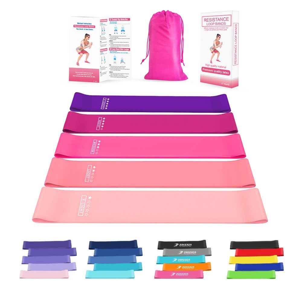 Red Gradient Pull-Up Resistance Band Fitness Resistance Band