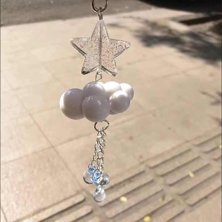 Girl Heart Ins Style Handmade Beaded Mobile Phone Charm