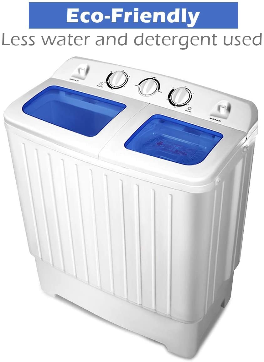 20 Lbs Compact Twin Tub Washing Machine For Home Use