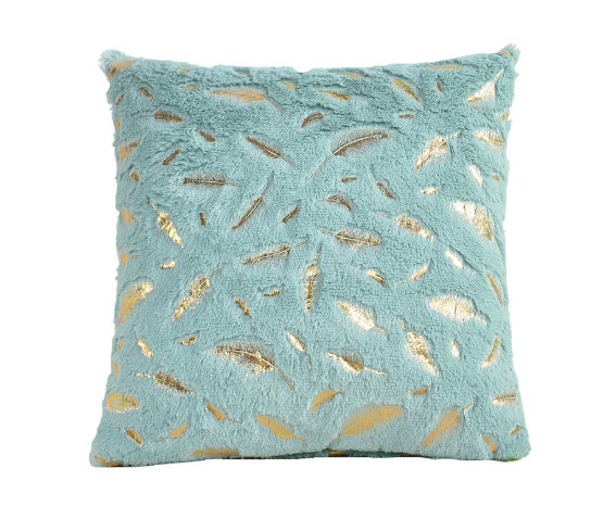 Short-pile Gold-stamped Gift Cushion For The Sofa