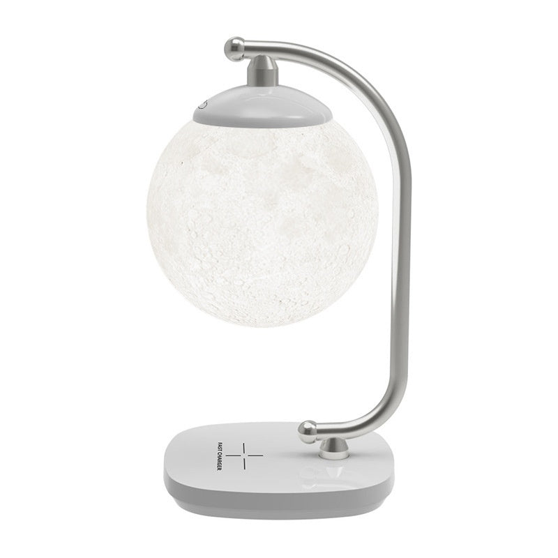 Wireless-Charging Lunar Table Lamp A Creative Atmosphere For Reading