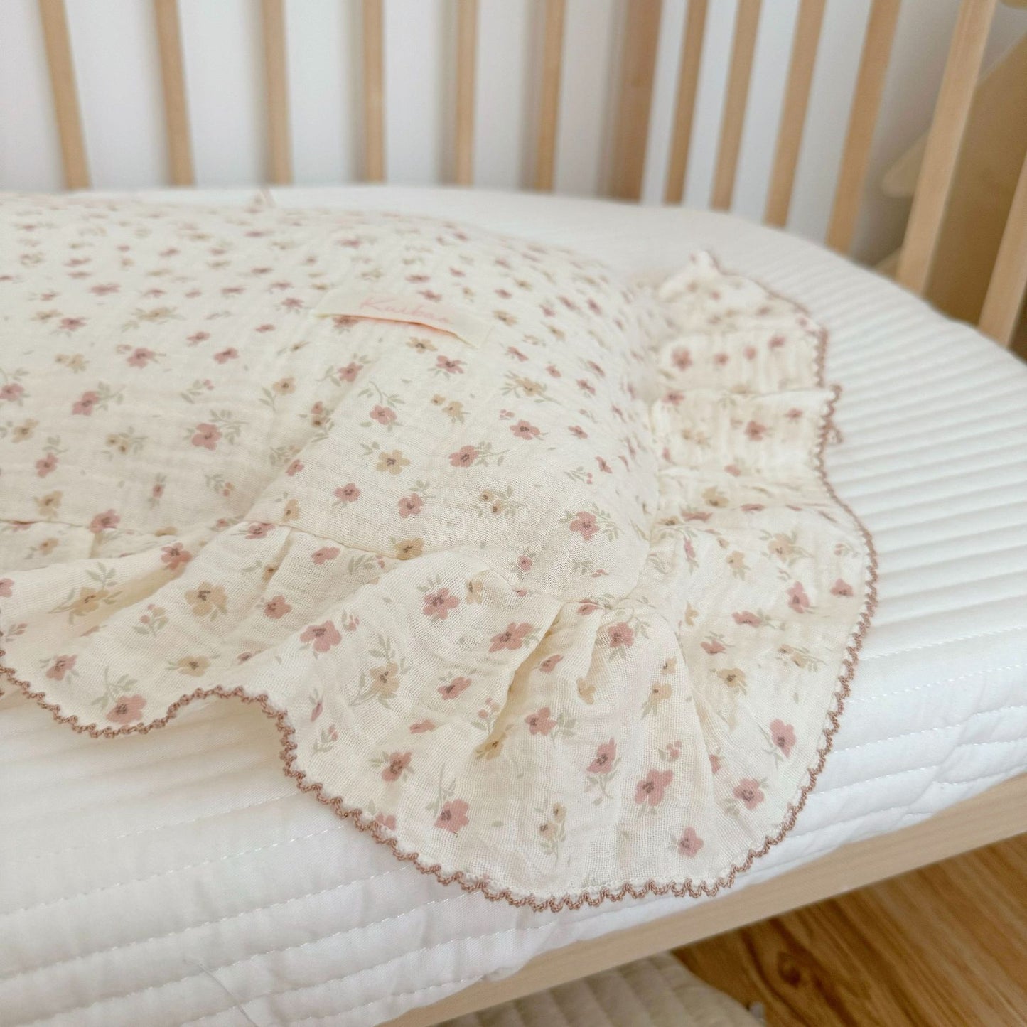 Korean-style Floral Cotton Gauze Pillowcase
