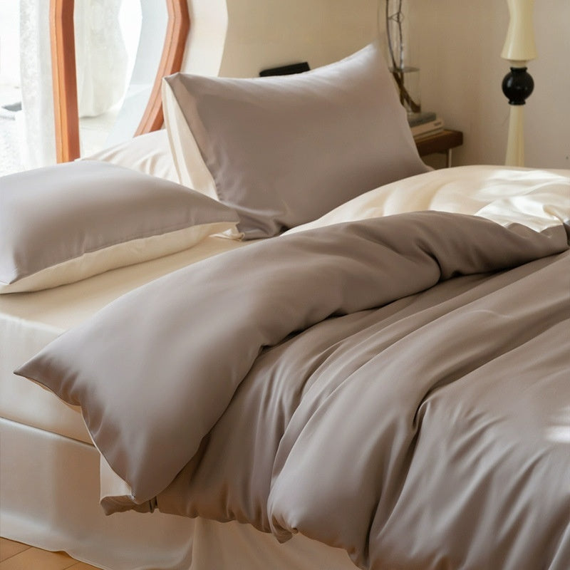 Solid-color Viscose Cooling Quilt Set For Home Use