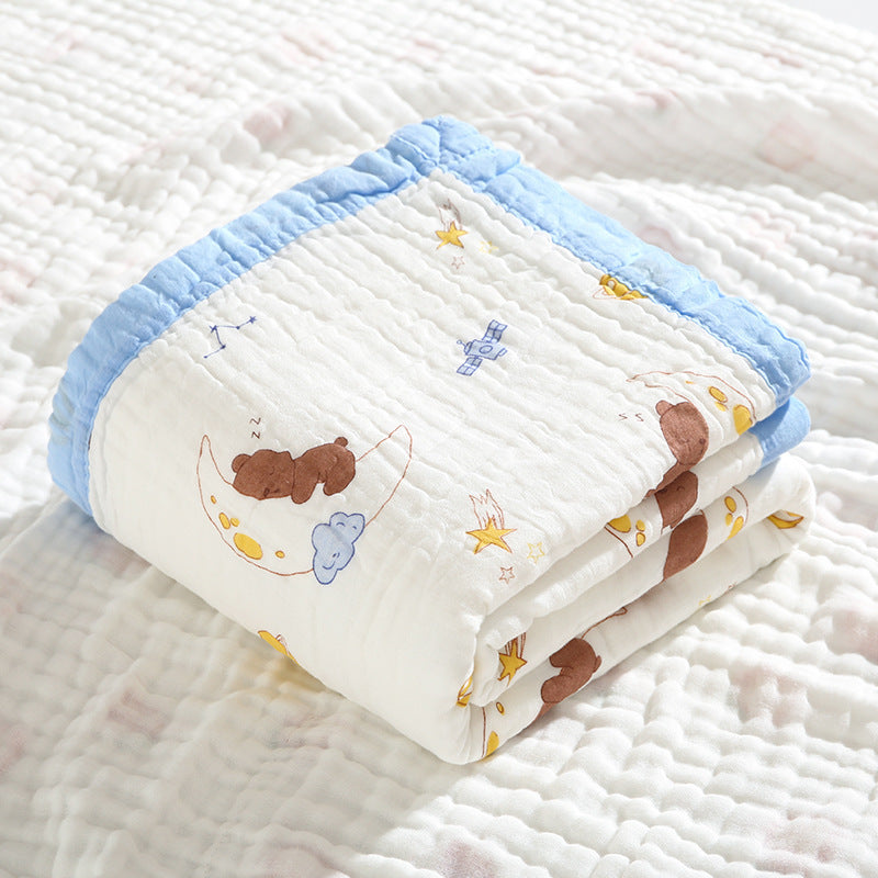 Baby Bath Towel Six-layer Pure Cotton Gauze Blanket